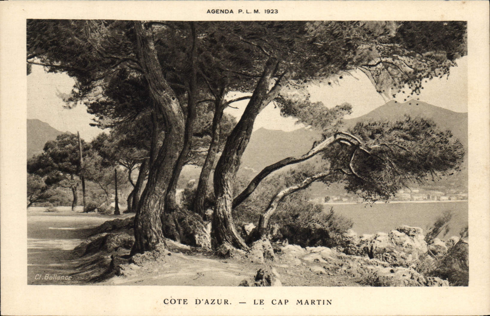 VINTAGE POSTCARD Roquebrune the Cape Martin