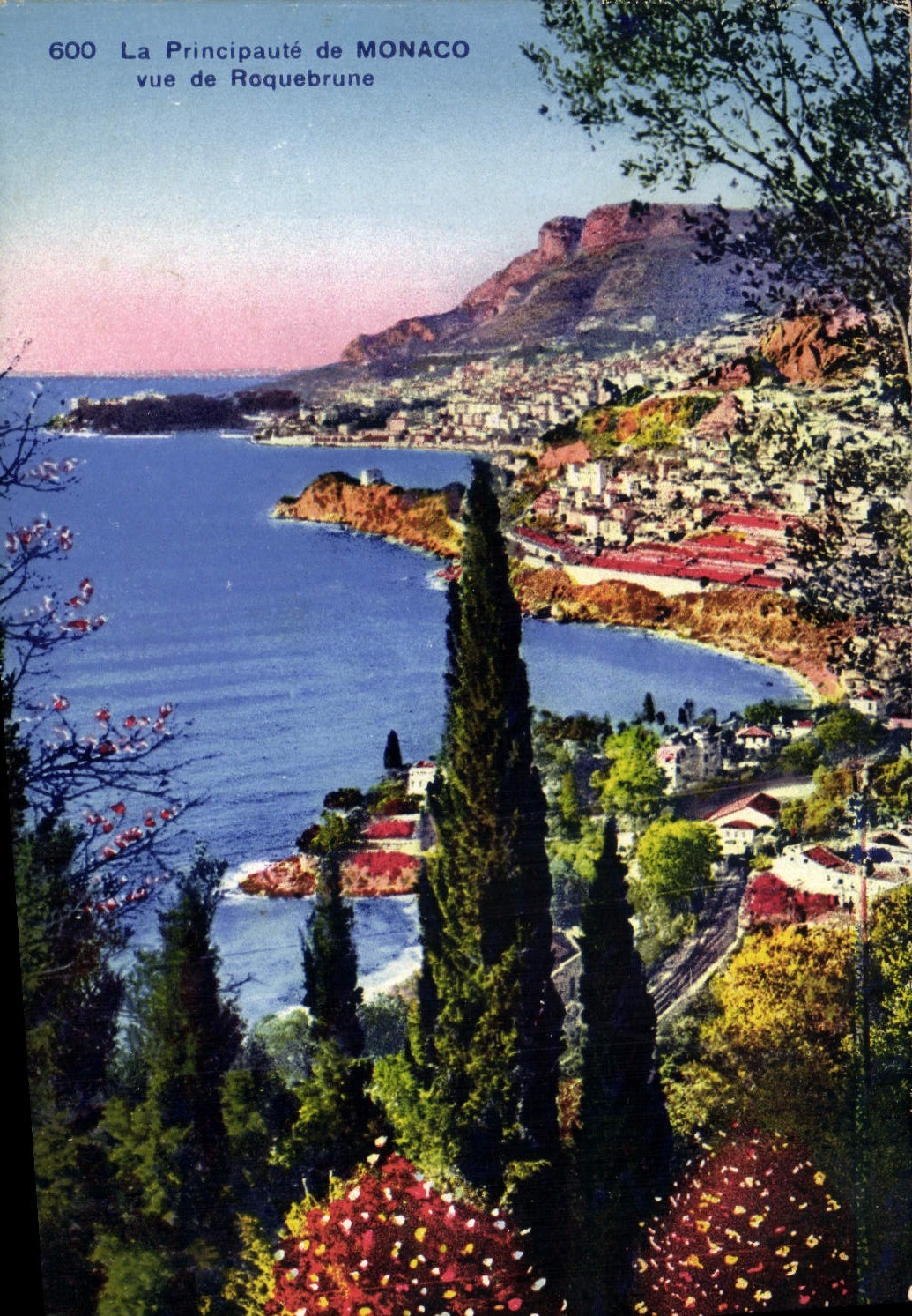 CPA La Principaute de Monaco Vue De Roquebrune