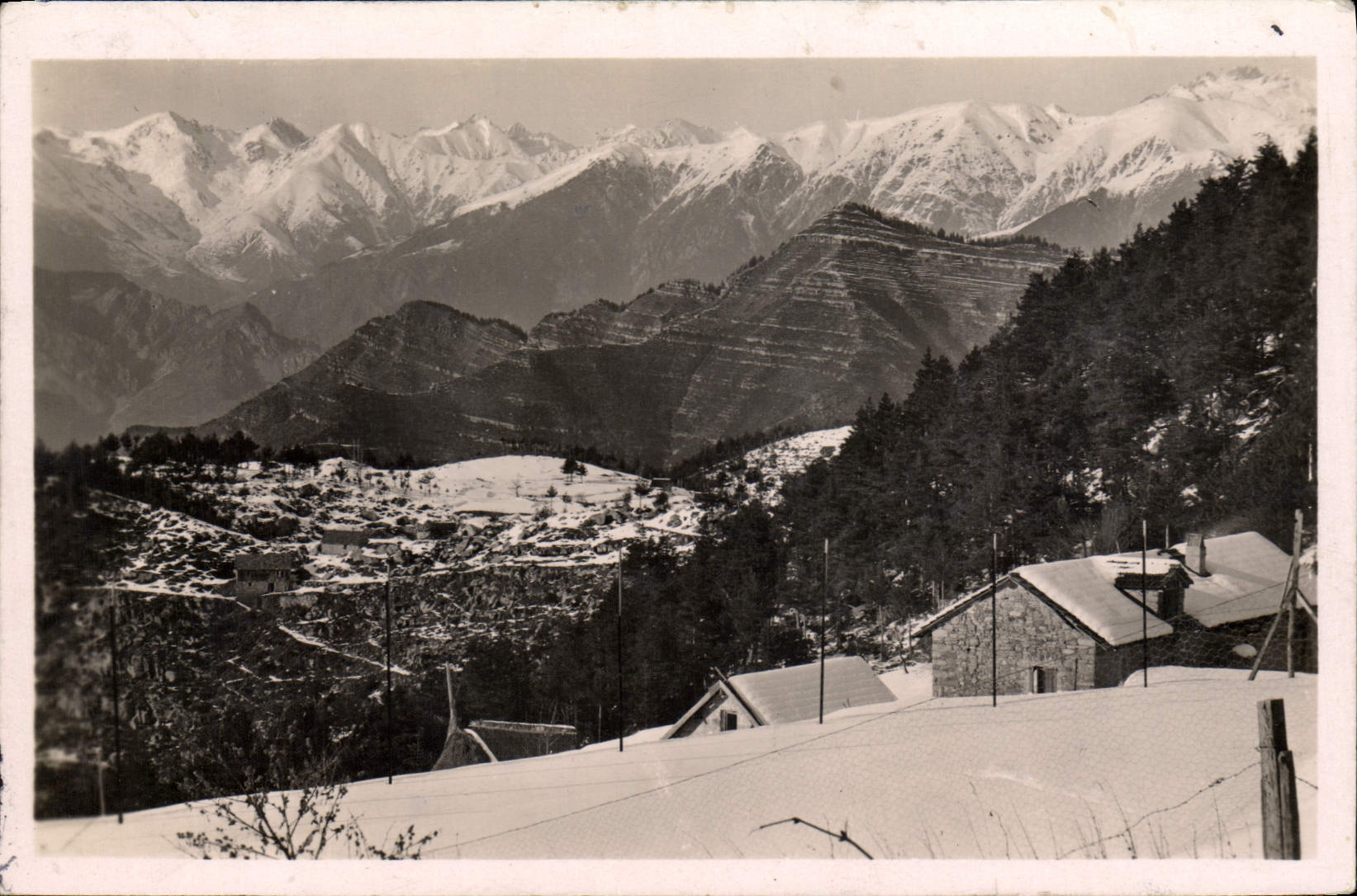 CPA Peira Cava Vue Sur les Alpes