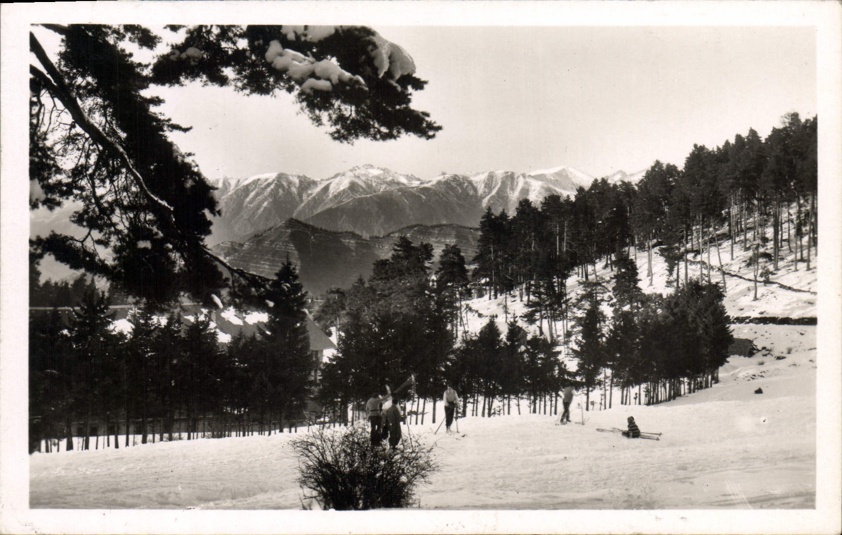 CPA Peira Cava Vue Sur les Alpes