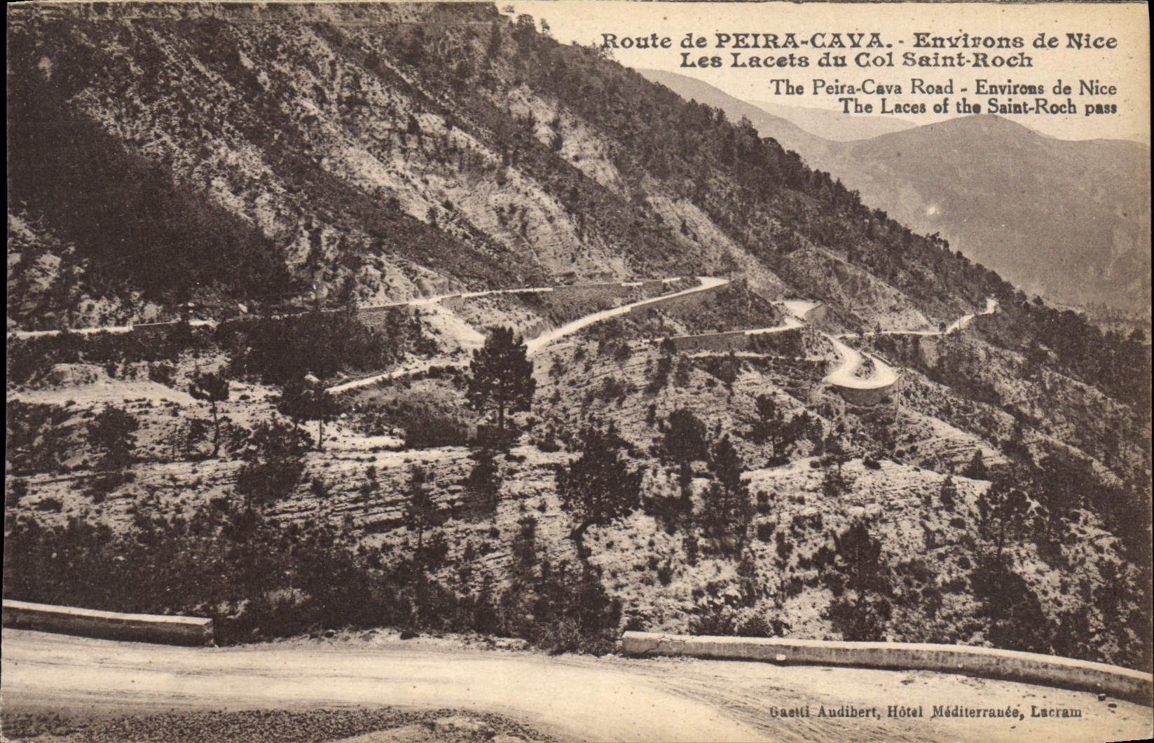 CPA Peira Cava Environs de Nice Les Lacets du col Saint Roch
