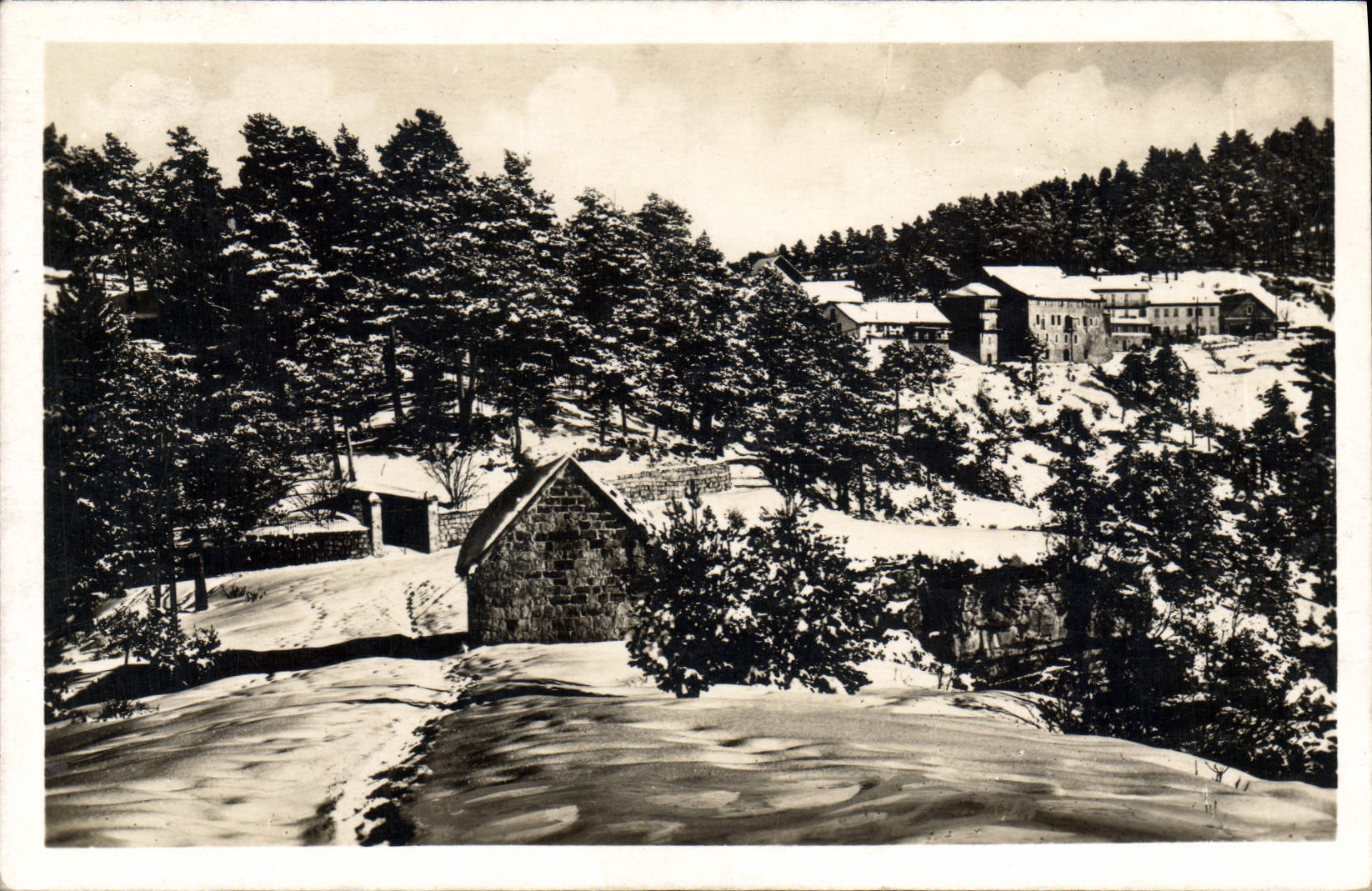 CPA Peira Cava Sous la Neige