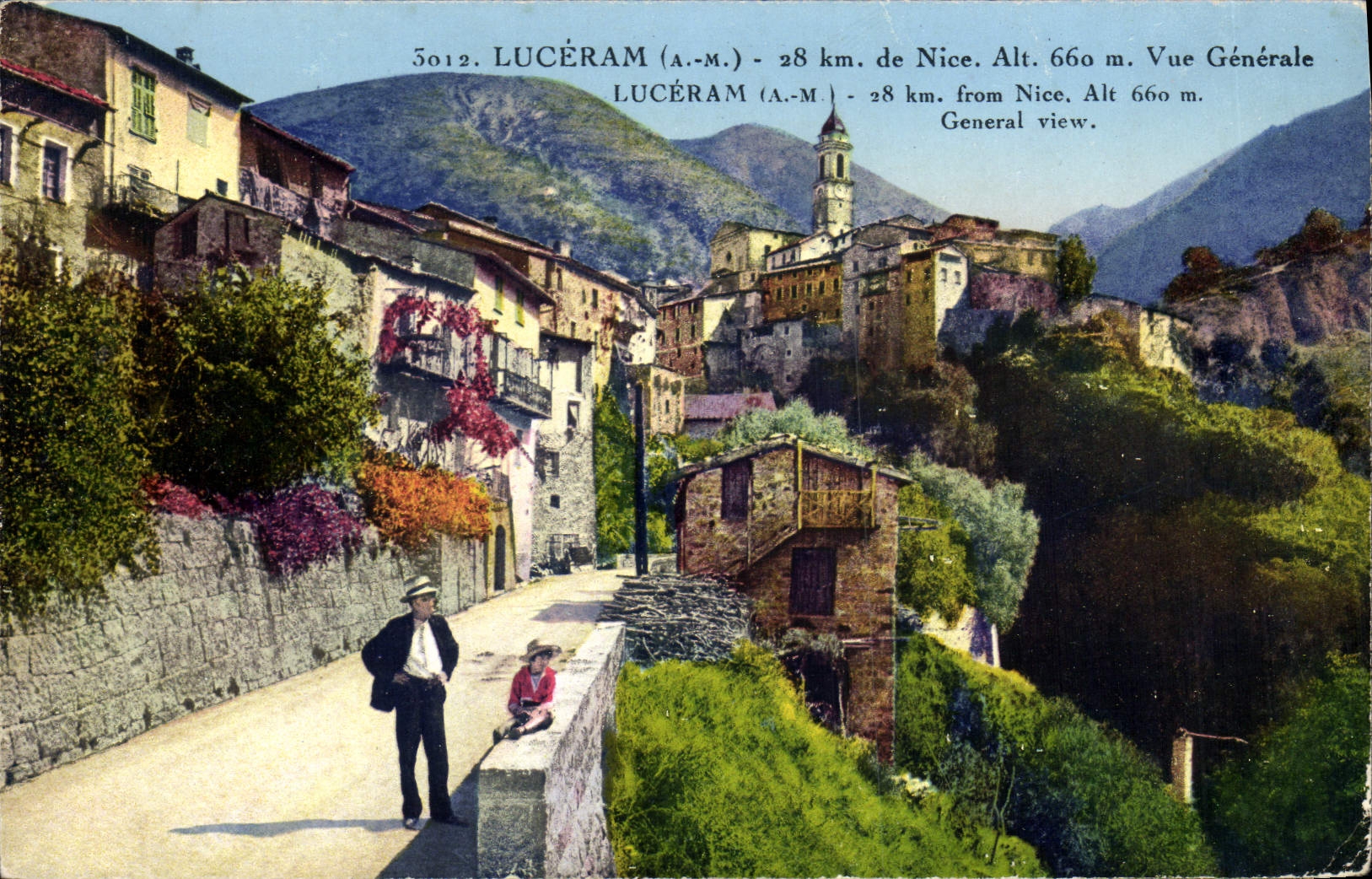 CPA Luceram Vue Generale 