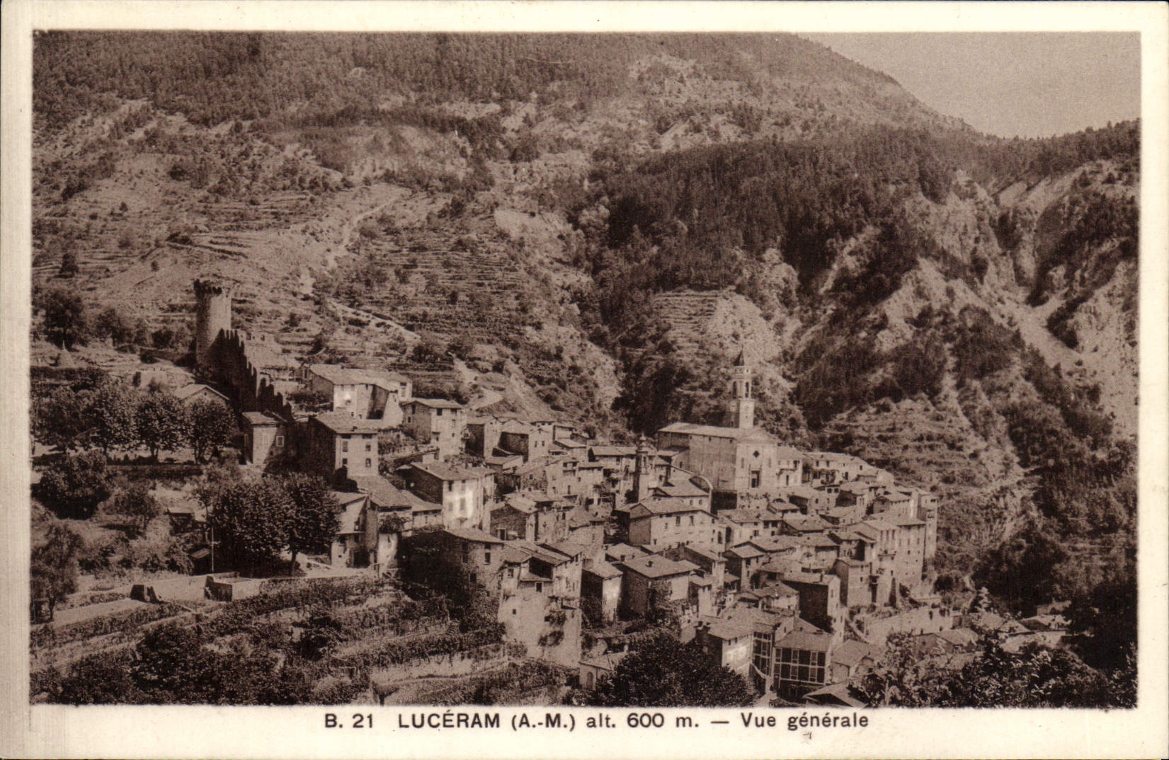 CPA Luceram Vue Generale 