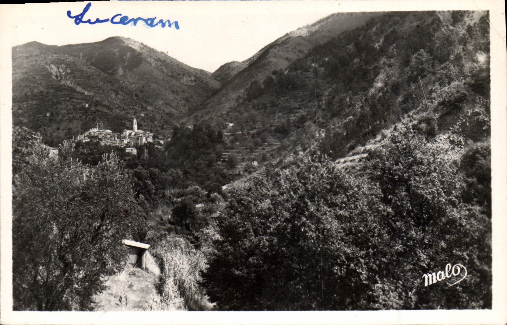 CPA Luceram Vue Generale 