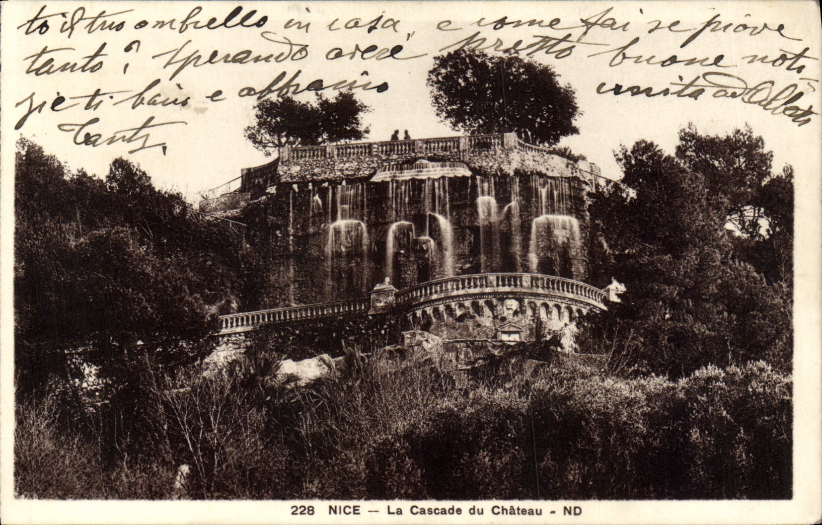 CPA Nice La Cascade du Chateau