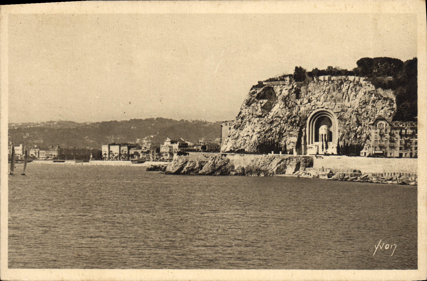 CPA Nice Les Rochers de Rauba Capeu