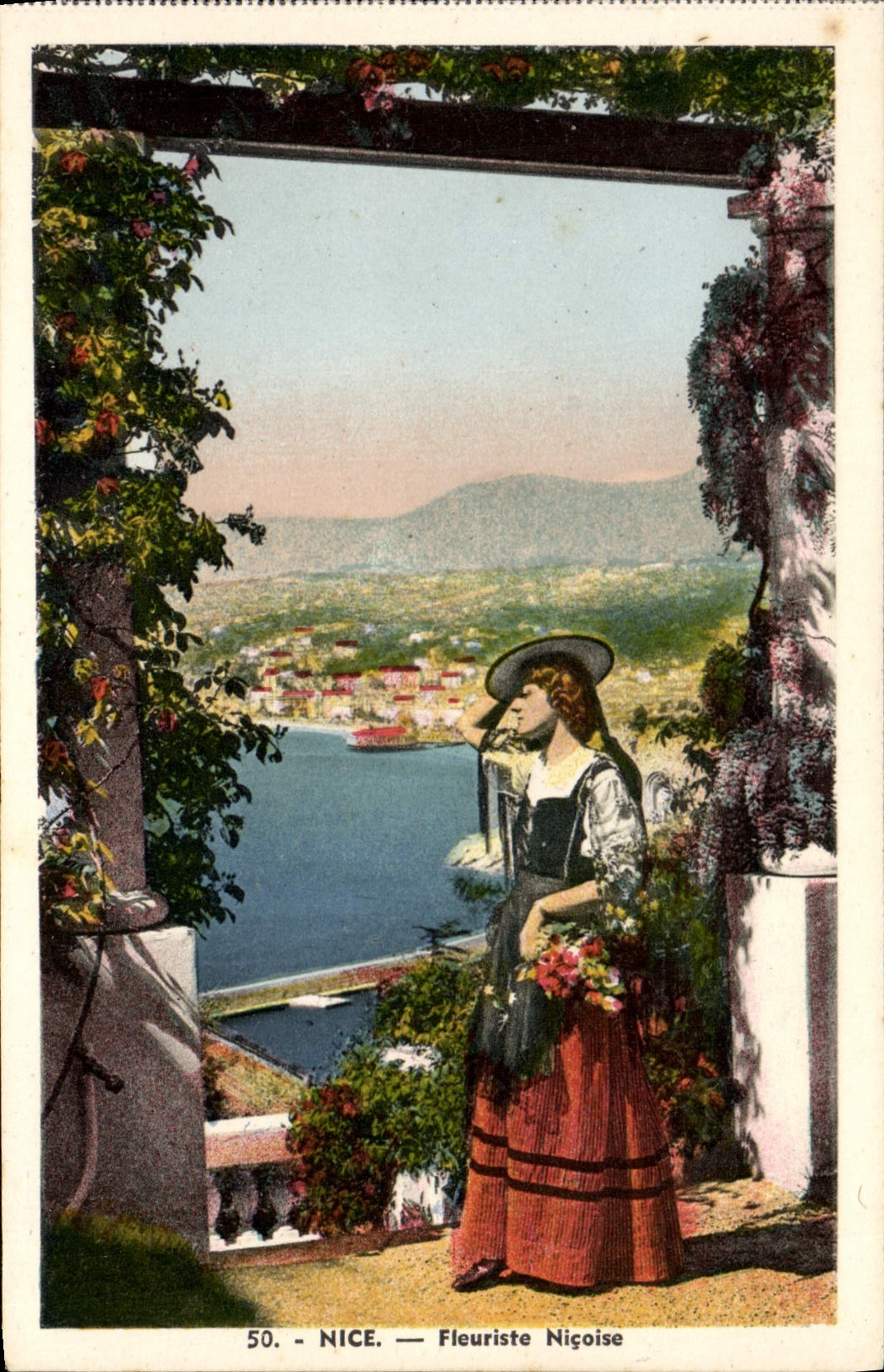 CPA Nice Fleuriste Nicoise Folklore
