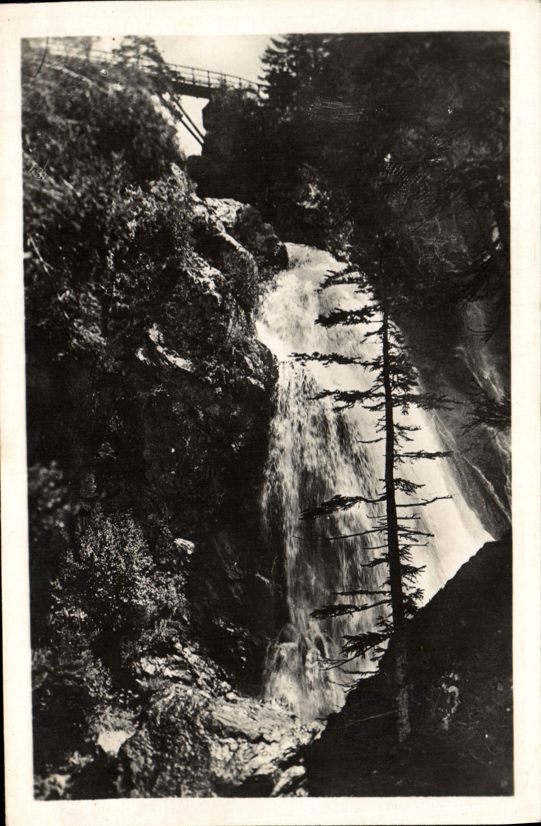 VINTAGE POSTCARD St Martin Vesubie Cascades of Boreon Switzerland Nicoise