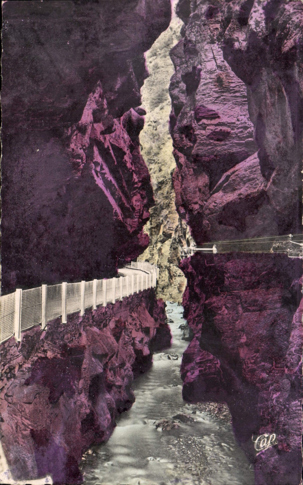 VINTAGE POSTCARD Falls Of Cians throats to large the clue