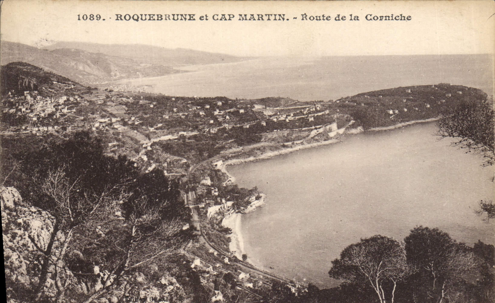 CPA Roquebrune et Cap Martin Route de la Corniche