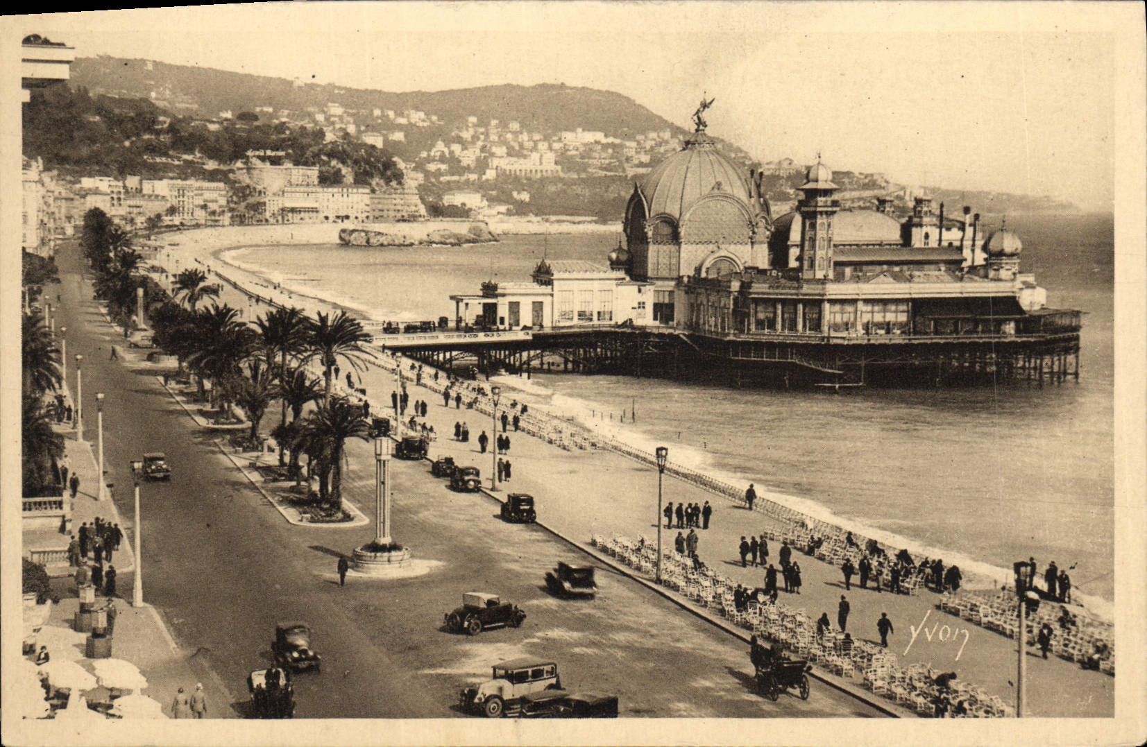 CPA Nice Promenade des Anglais et casino de la jetee