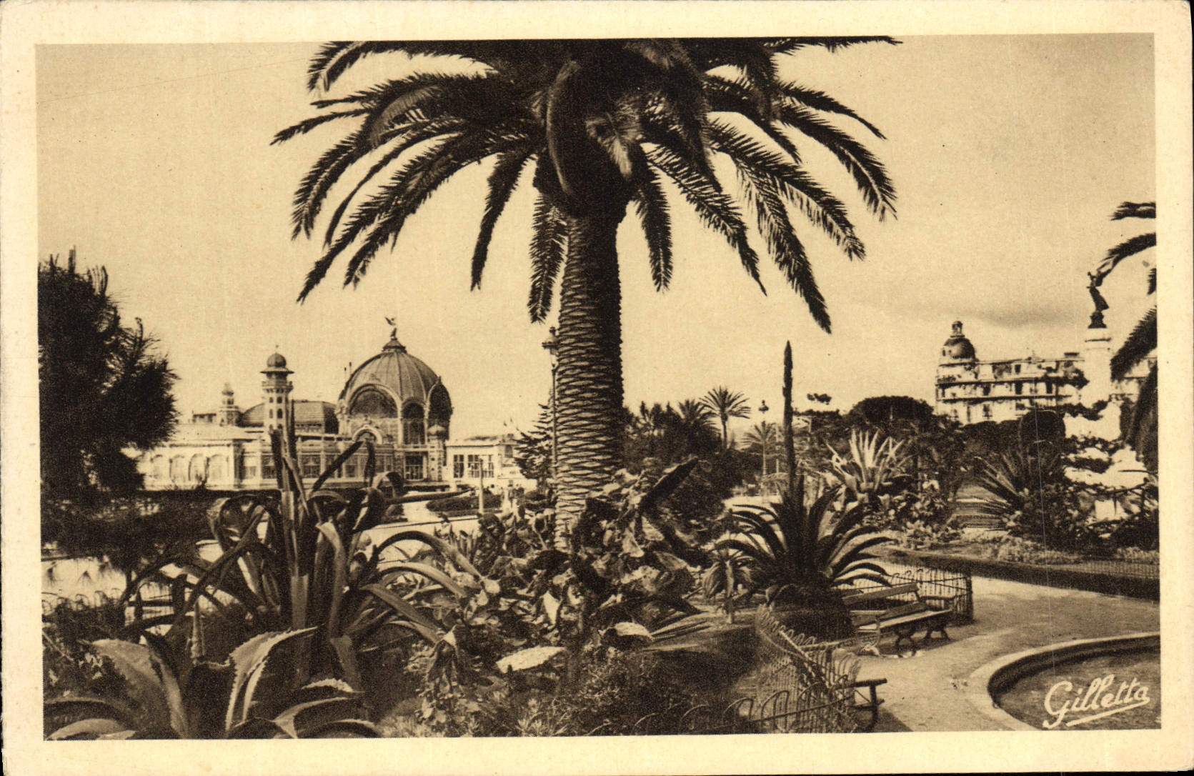 CPA Nice Un Coin des Jardins