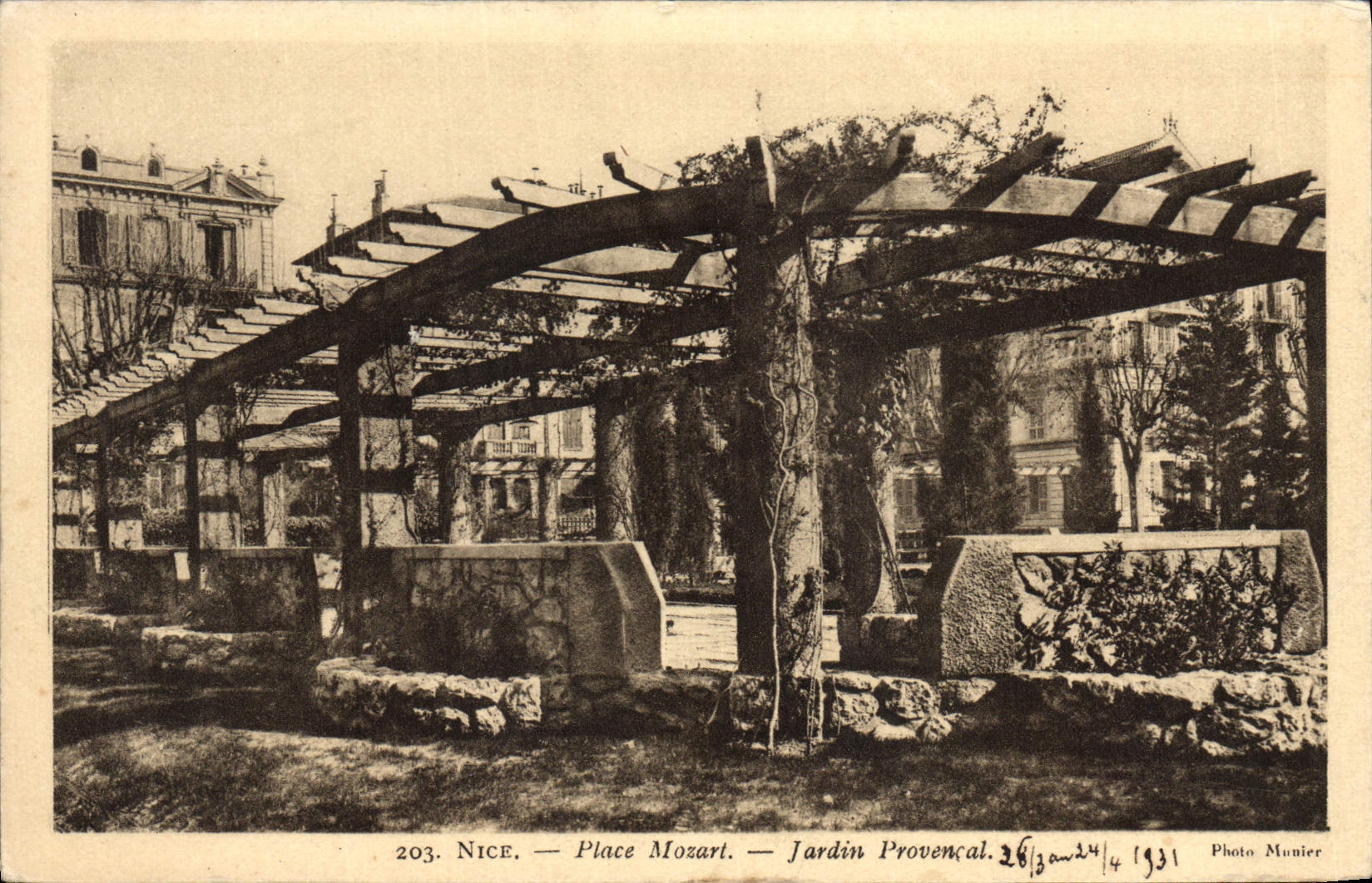CPA Nice Place Mozart Jardin Provencal