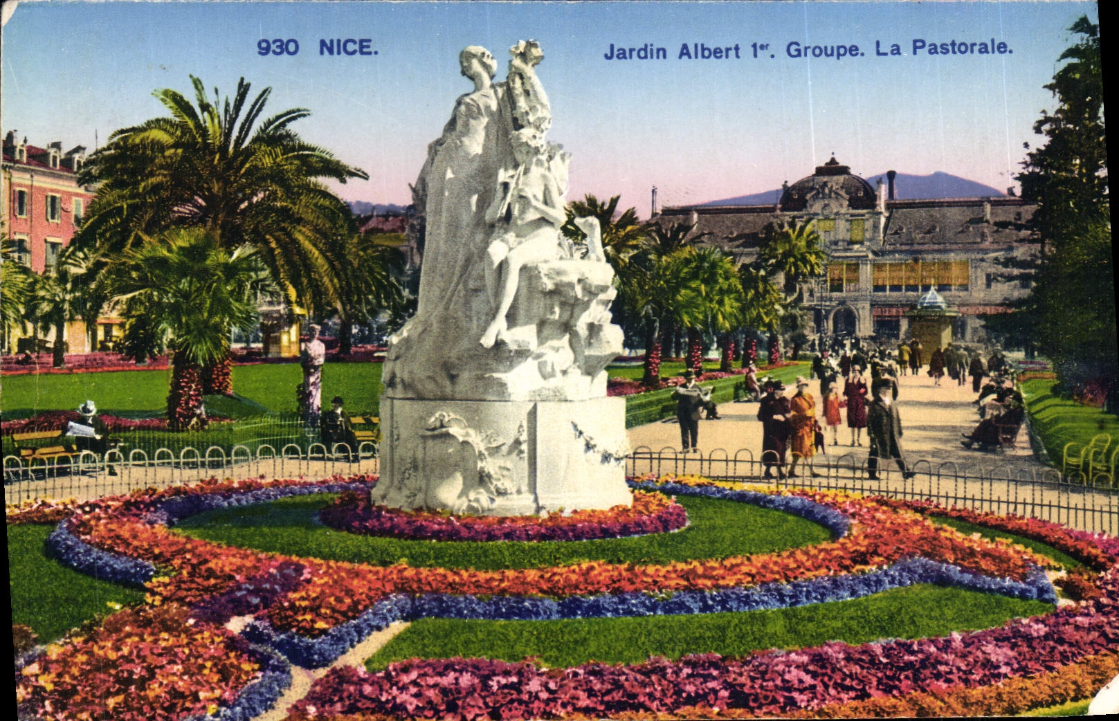 CPA Nice Jardin Public Albert 1er La Pastorale