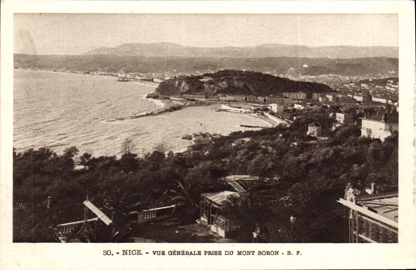 CPA Nice Vue Generale Prise Du Mont Boron
