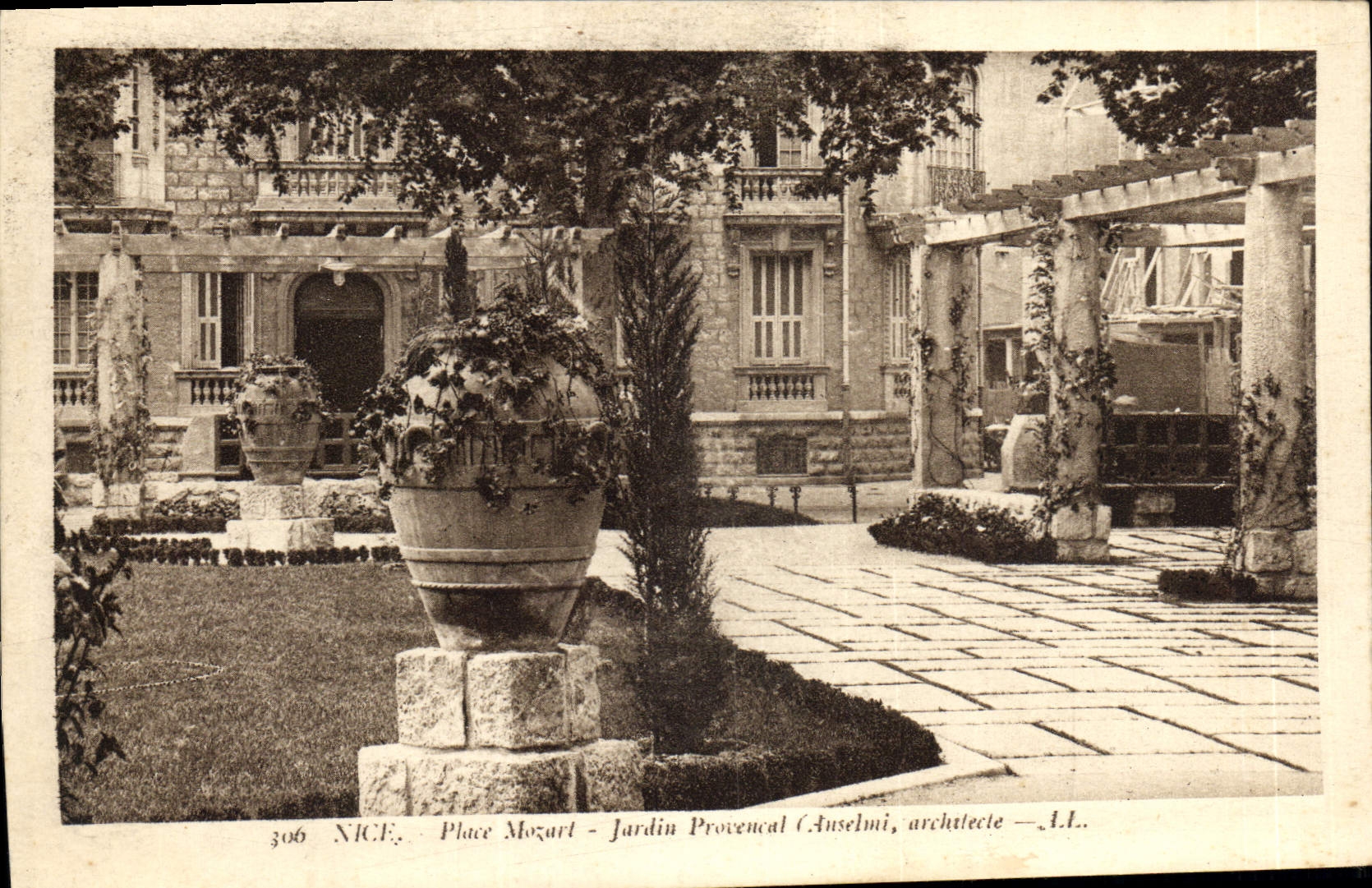 CPA Nice Place Mozart Jardin Pronecncal