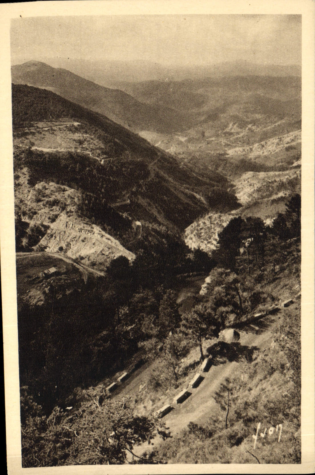 CPA De Nice a Sospel par Peira Cava Turini Vallee du Paillon de Luceram