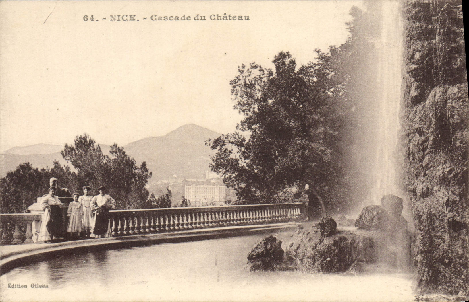 CPA Nice Cascade du Chateau