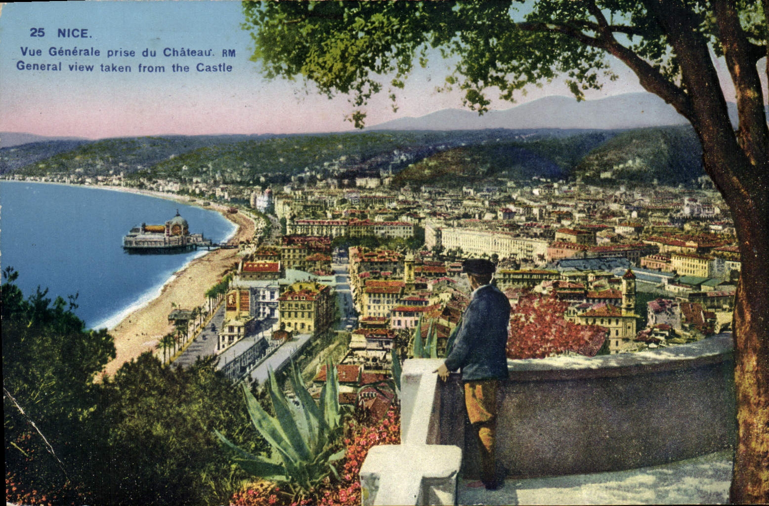 Opinión de la POSTAL de la VENDIMIA Niza tomada del castillo