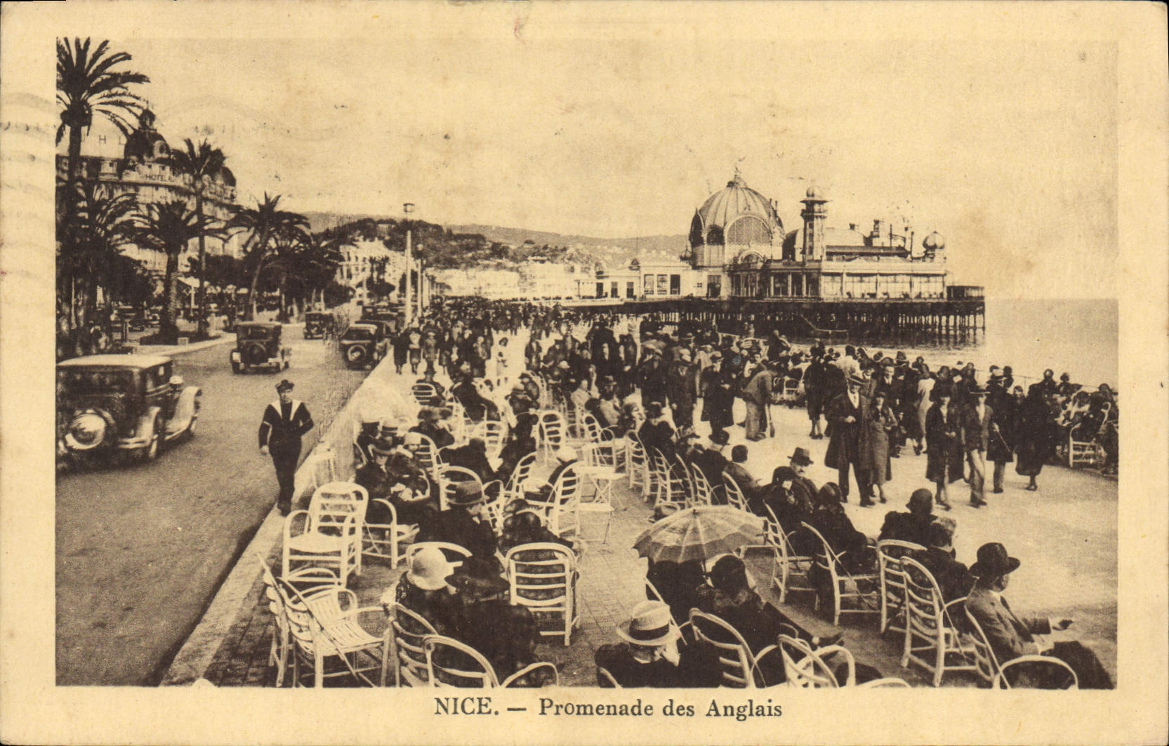 VINTAGE POSTCARD Nice Walk of the English