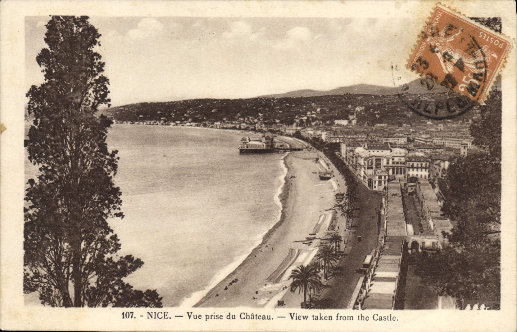 CPA Nice Vue Prise du Chateau 