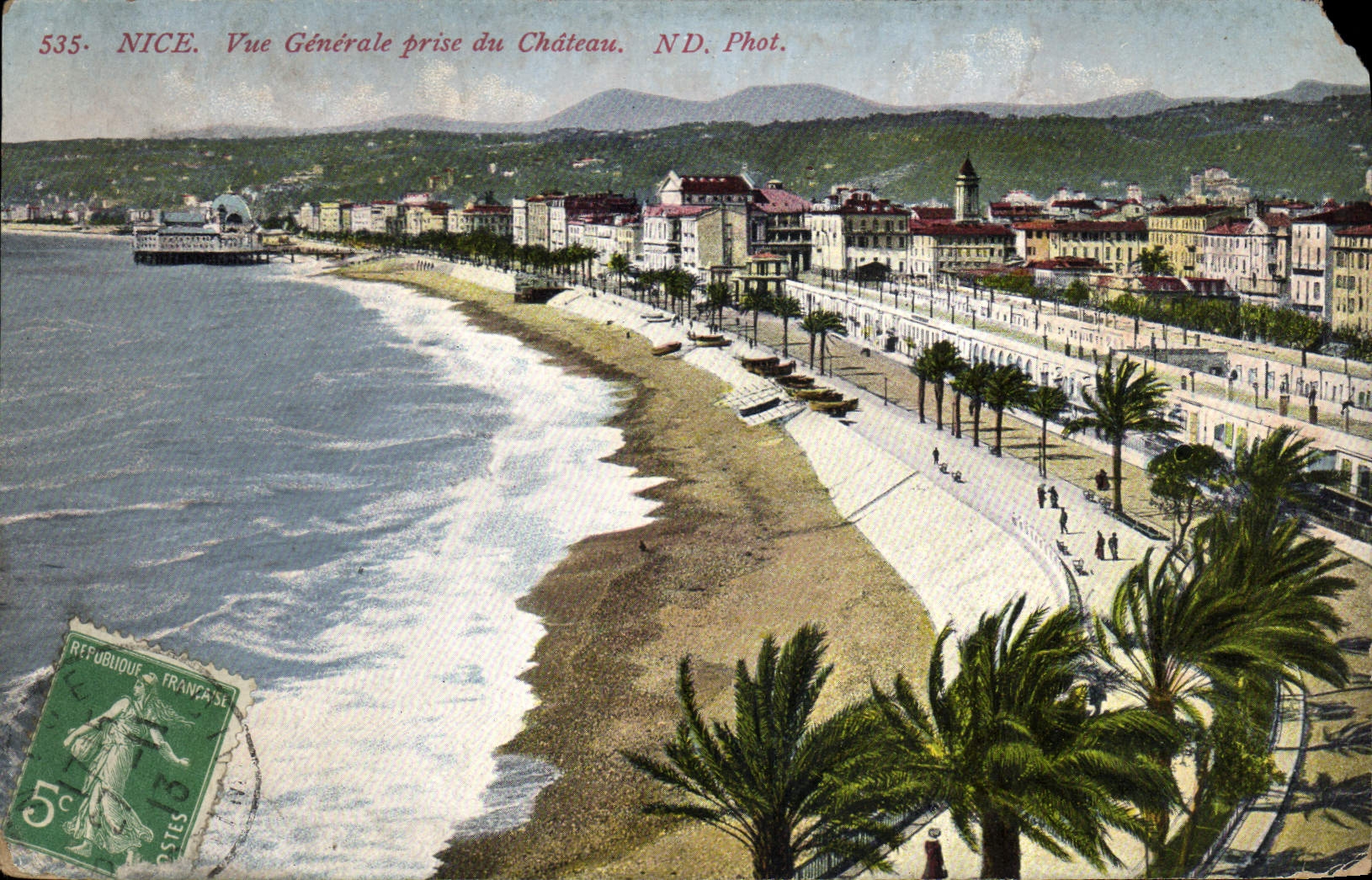 CPA Nice Vue Generale Prise du Chateau