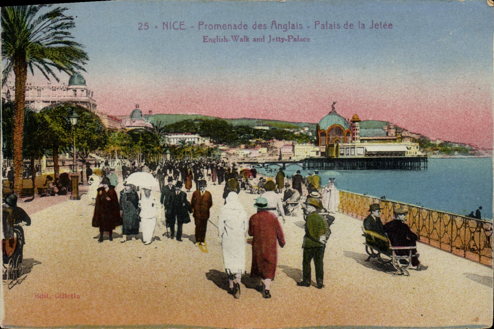 CPA Nice Promenade des Anglais Palais de la jetee