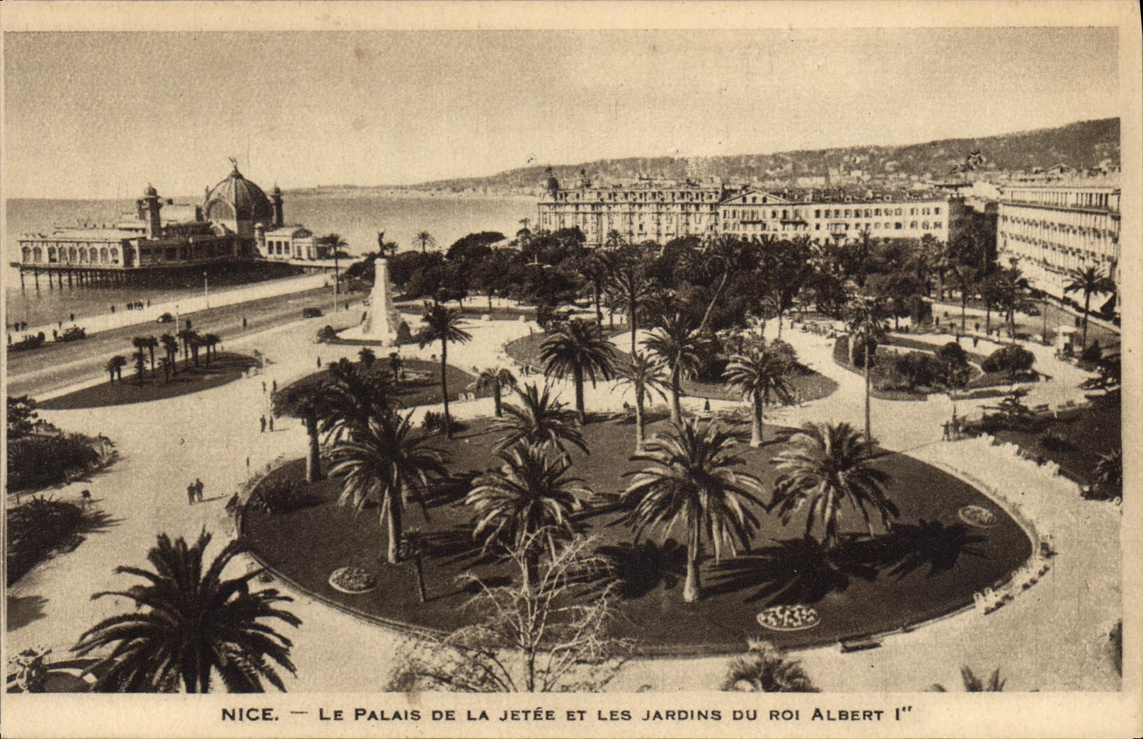 CPA Nice Le Palais De la Jetee Et Les Jardins Du Roi Albert 1er