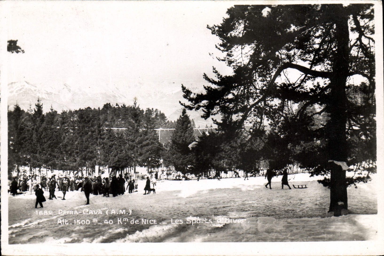 CPA Peira Cava Les sports d'hiver