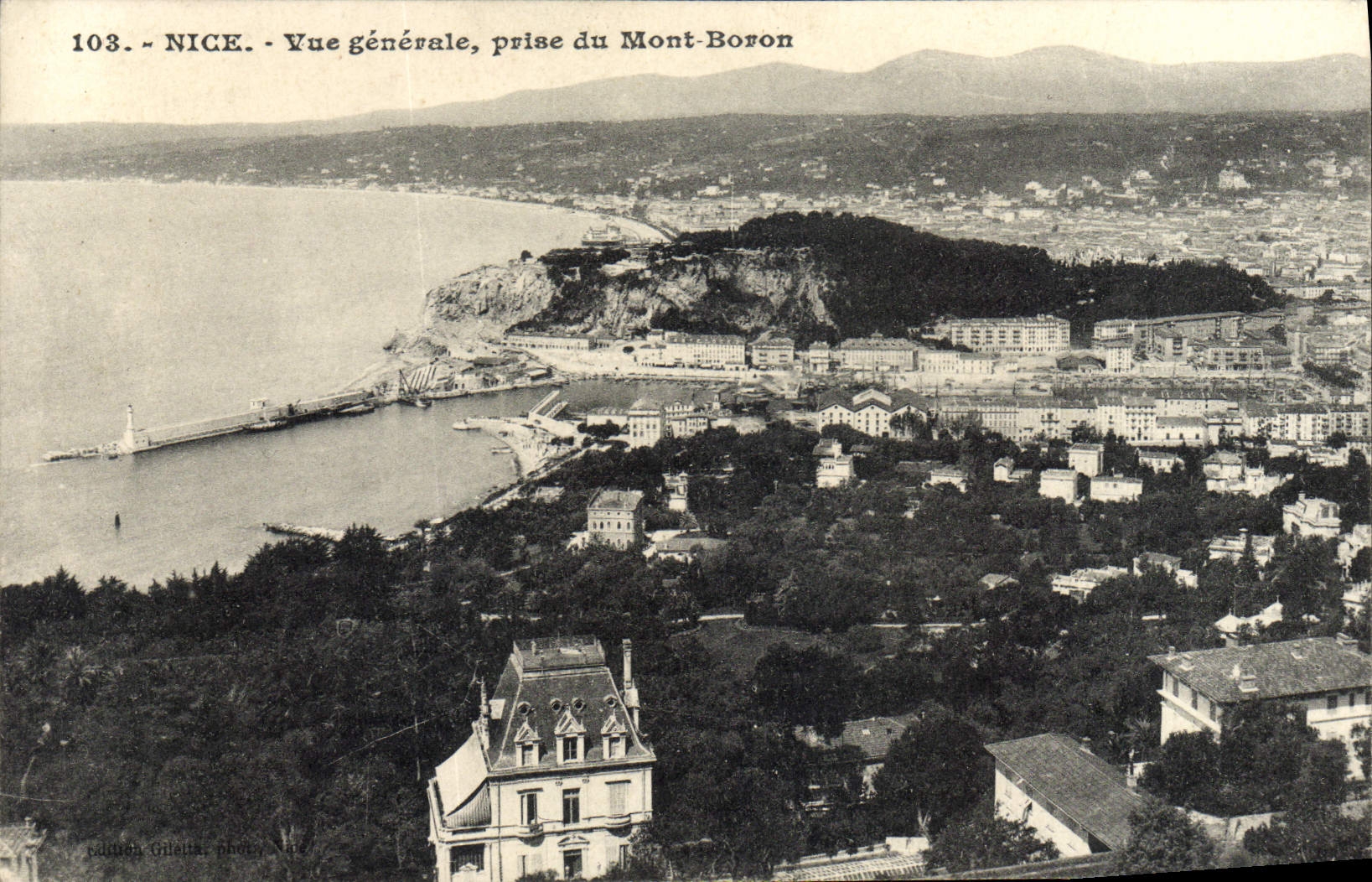 CPA Nice Vue Generale Prise du Mont Boron