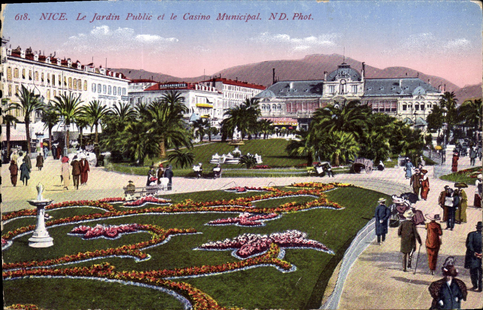 CPA Nice Le Jardin Public et le Casino Municipal
