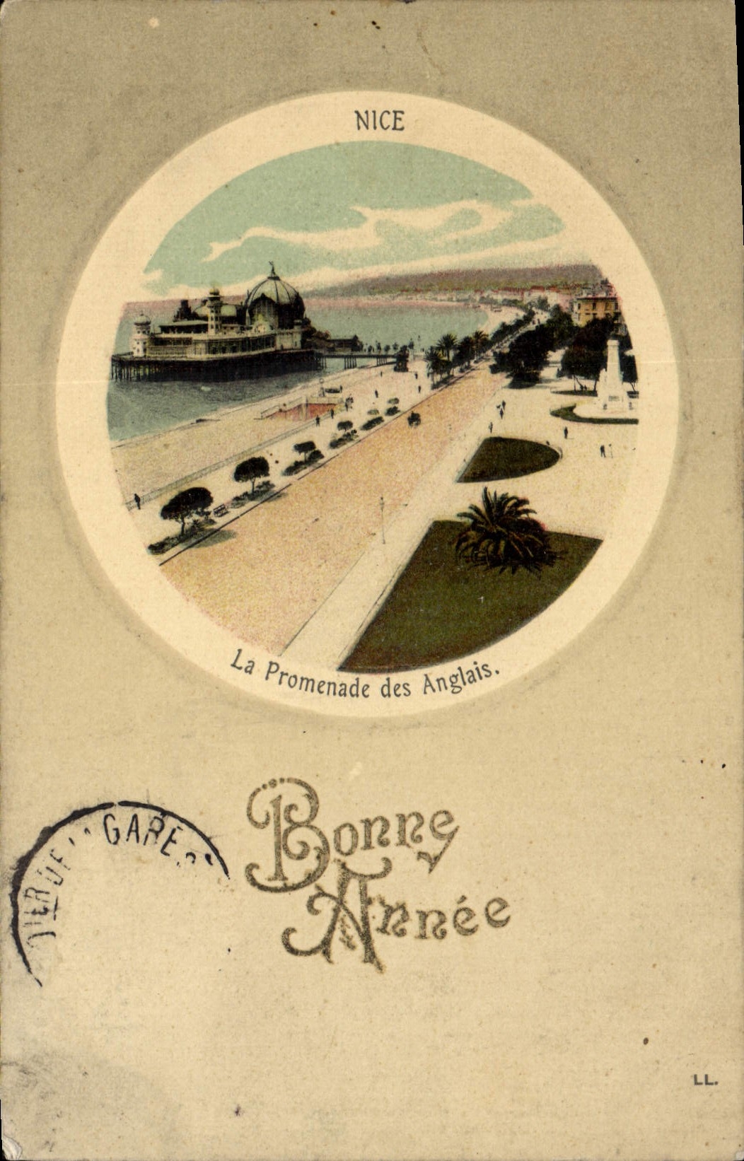 POSTAL de la VENDIMIA Niza la caminata del inglés