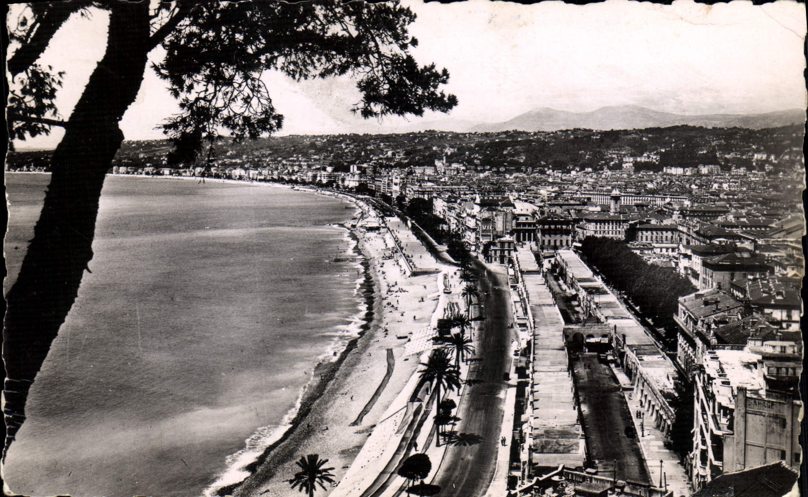 POSTAL MODERNA Niza visión tomada del castillo