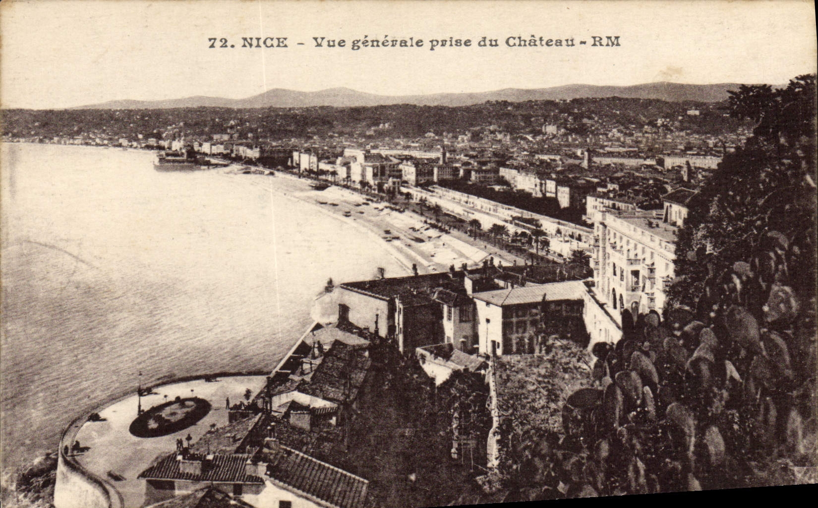CPA Nice Vue Generale Prise du Chateau