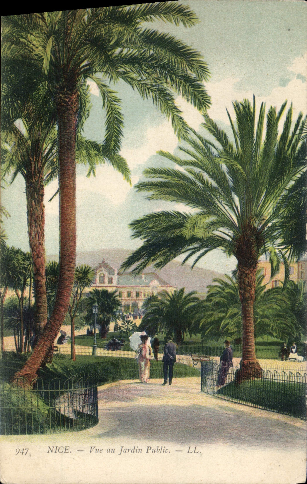 CPA Nice Vue au Jardin Public