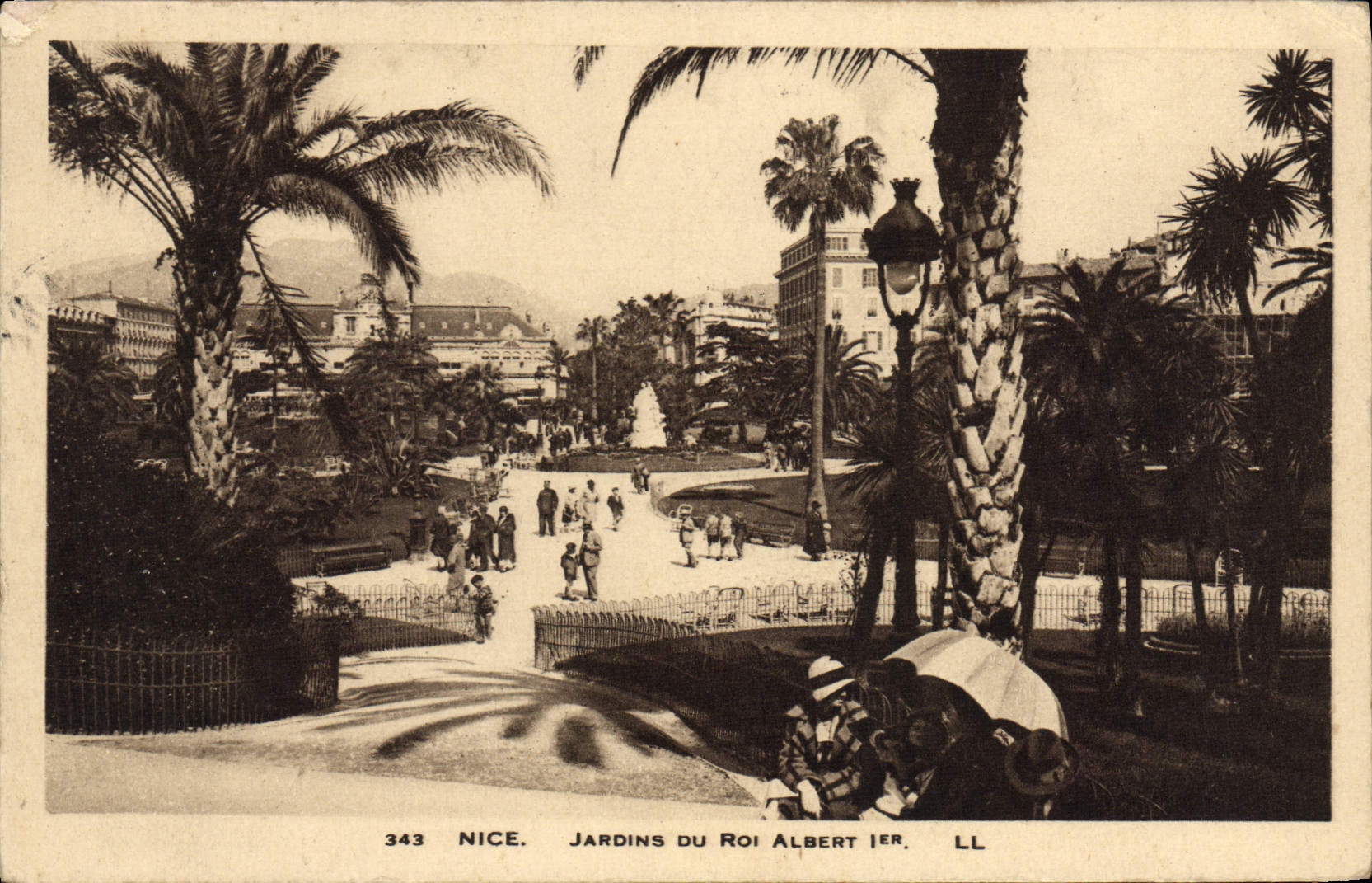 CPA Nice Jardins Du Roi Albert 1er