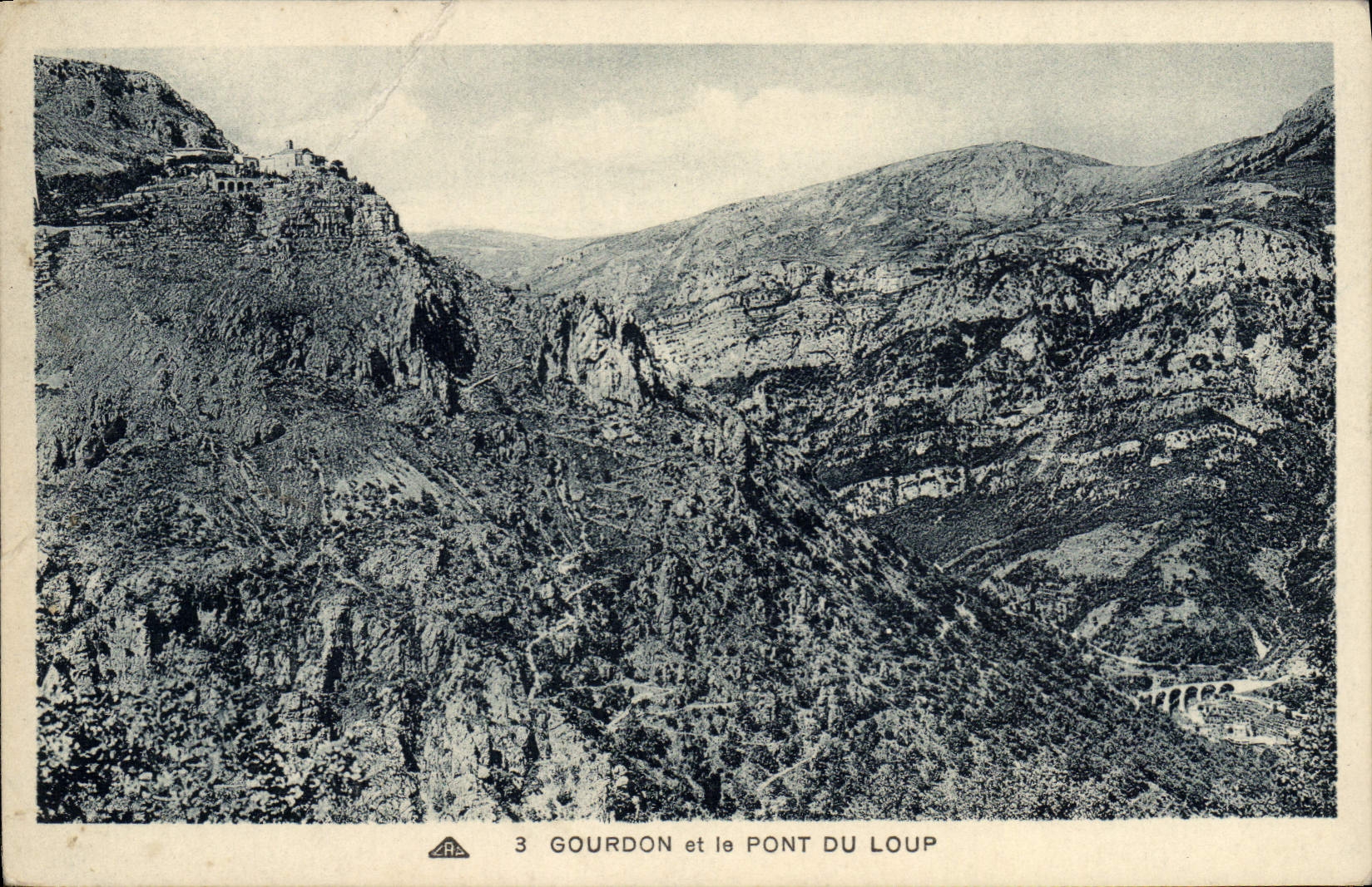 CPA Gourdon et le Pont Du Loup
