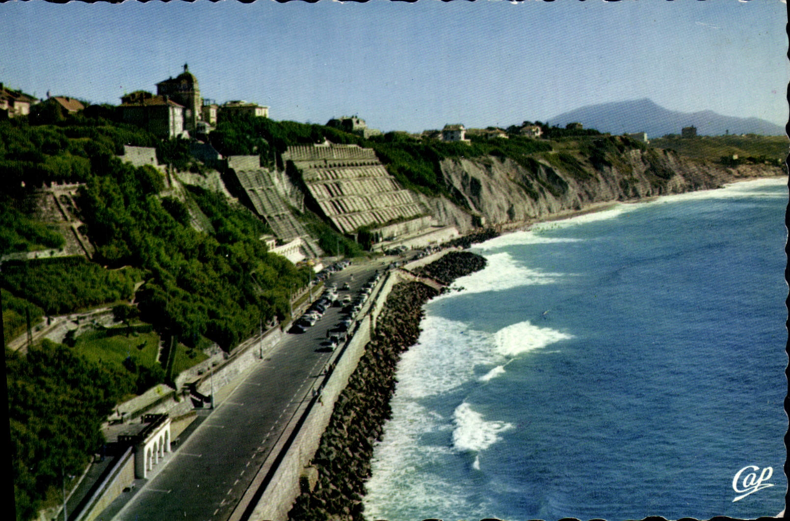MODERN CARD Biarritz The coast of Basques