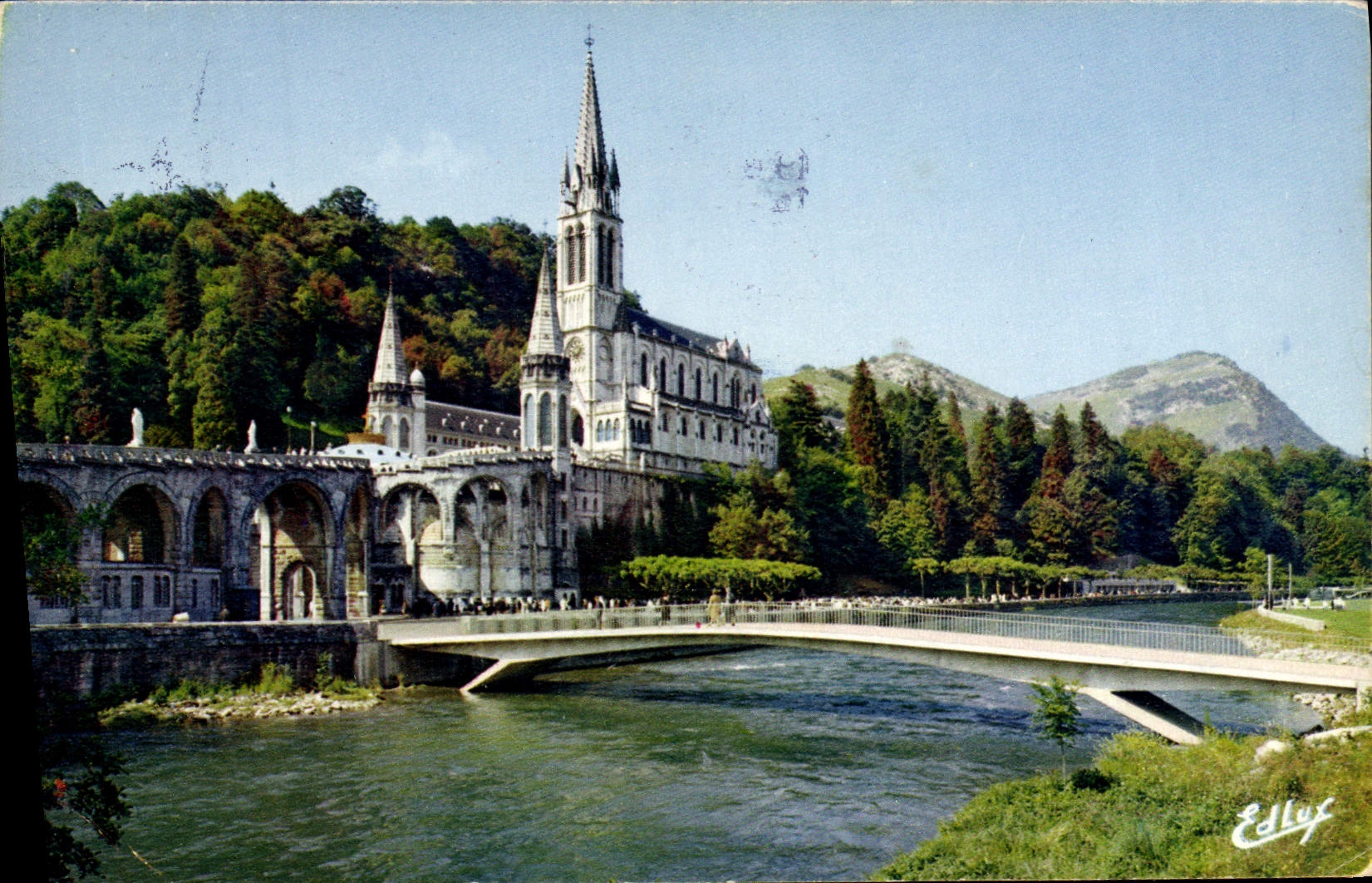 POSTAL MODERNA pesado la basílica dio y los nuevos puentes