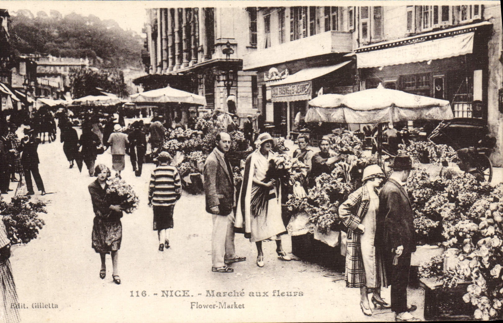 CPA Nice Le Marche Aux Fleurs Cours Saleya