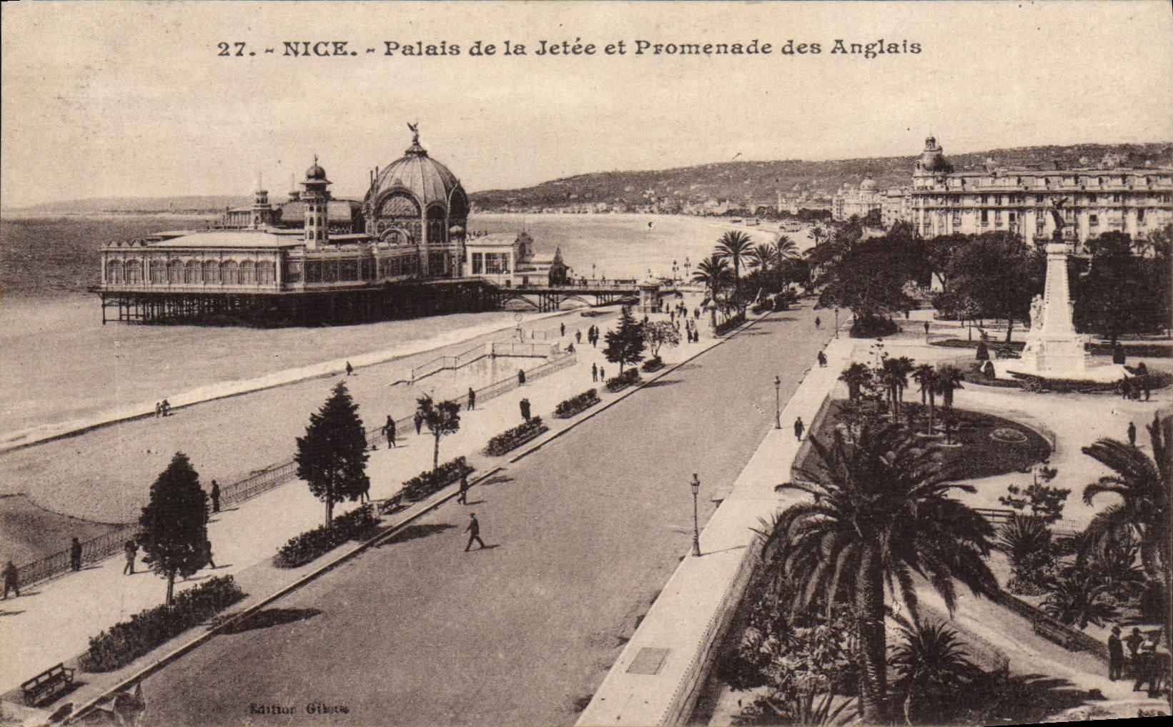 CPA Nice Palais de la Jetee et Promenade des Anglais