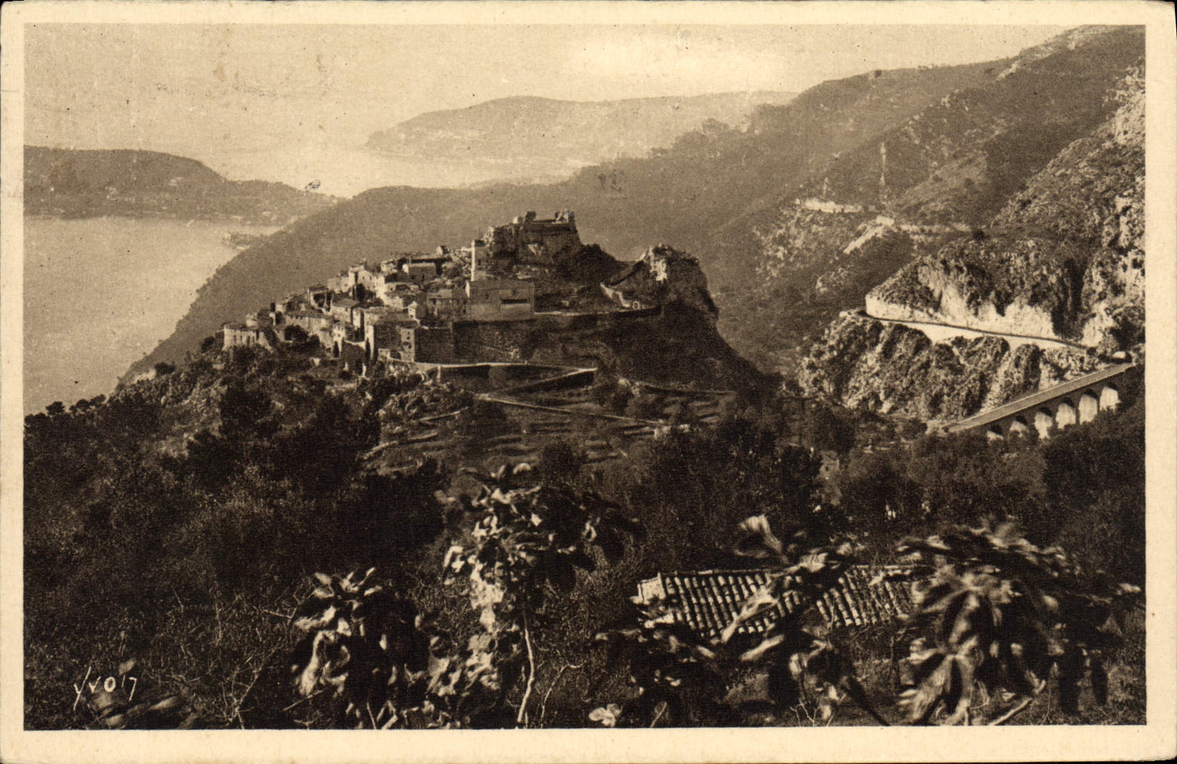CPA Eze Sur Mer Vue Generale