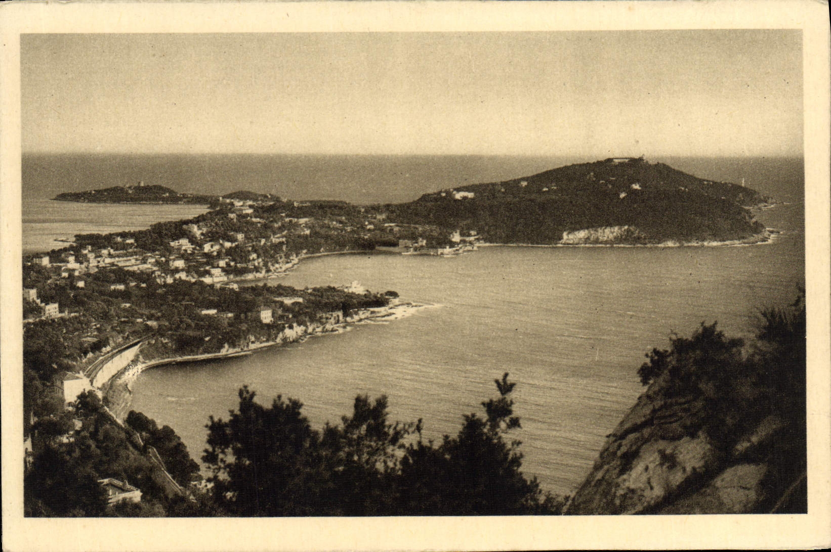 Excursión de la POSTAL de la VENDIMIA de la cornisa grande el cabo Ferrat