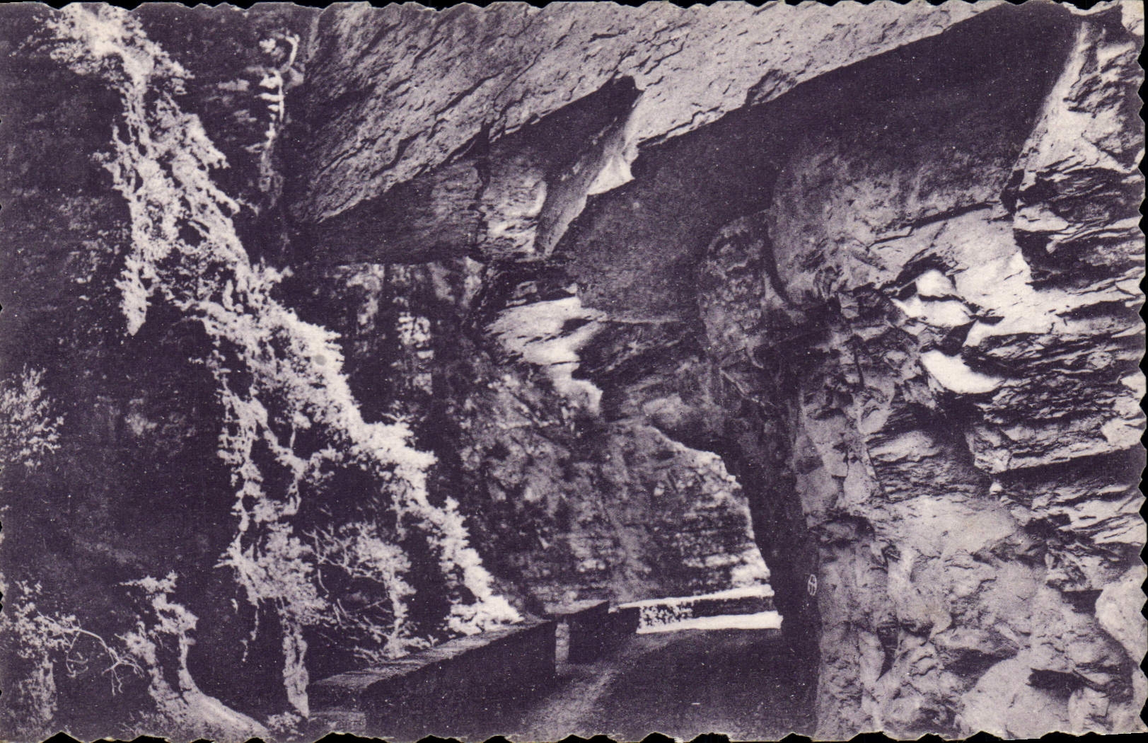 VINTAGE POSTCARD Road of the Alps higher Falls of Cians