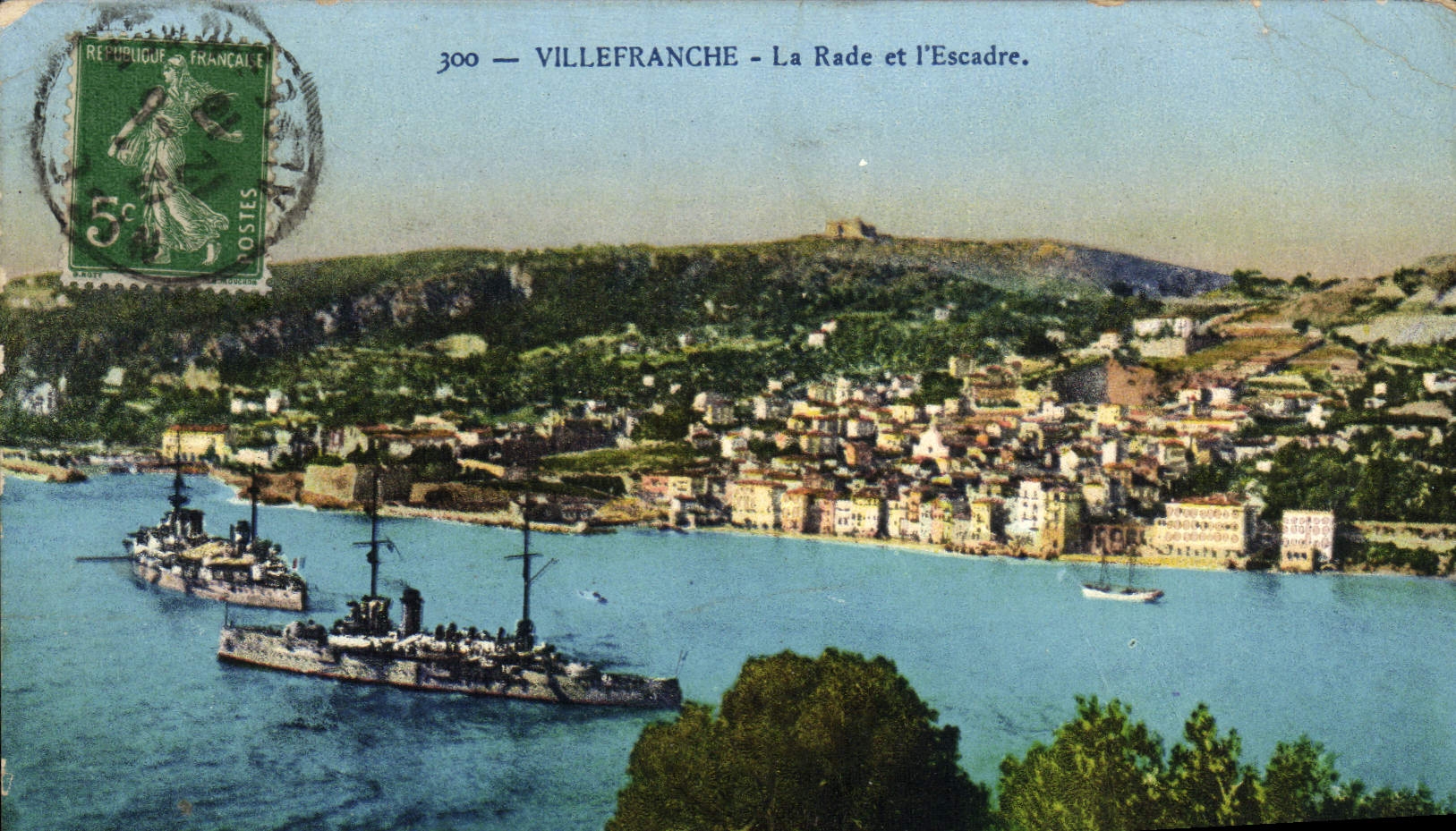 CPA Villefranche La rade et L'Escadre Bateaux