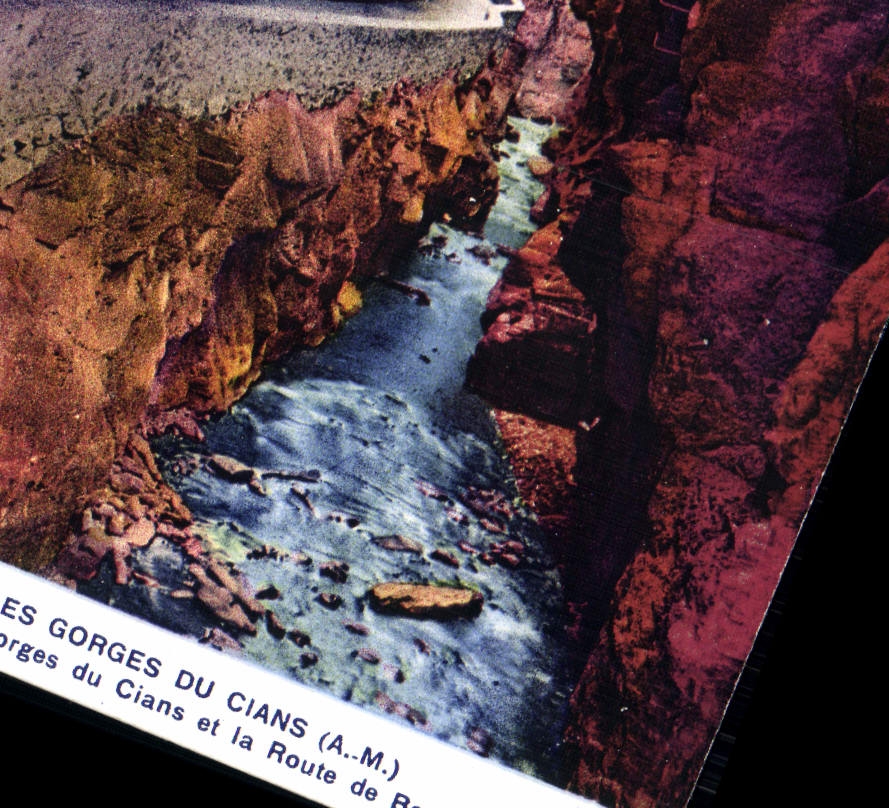 CPA Les Gorges Du Cians Interieur des gorges du Cians et la route de Beuil
