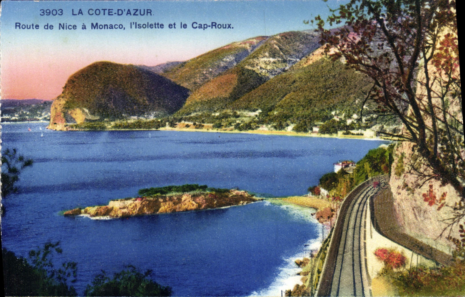 VINTAGE POSTCARD the Dimension Of Azure Nice Monaco the Russet-red Isolette and Cape