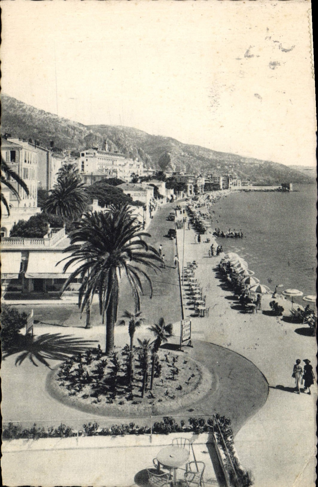 CPA Menton La Promenade des Anglais