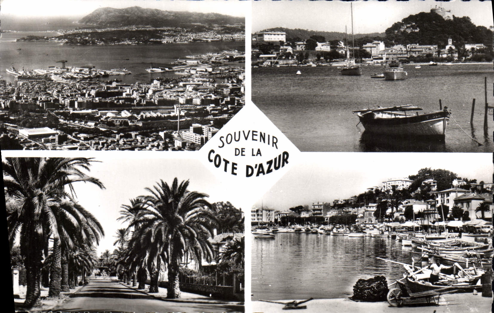 MODERN CARD To remember Of the Dimension Of Azure Toulon Island of porquerolles Hyeres the lavandou